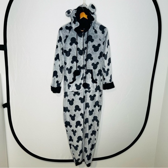 Disney Mickey Mouse-Print Fleece Onesie. Size Small. - Picture 5 of 16